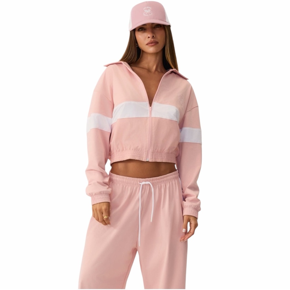 NWT HYPEACH MELROSE SOCIAL CLUB TRACK JACKET PINK - ECO-CERTIFIED SIZE XS
